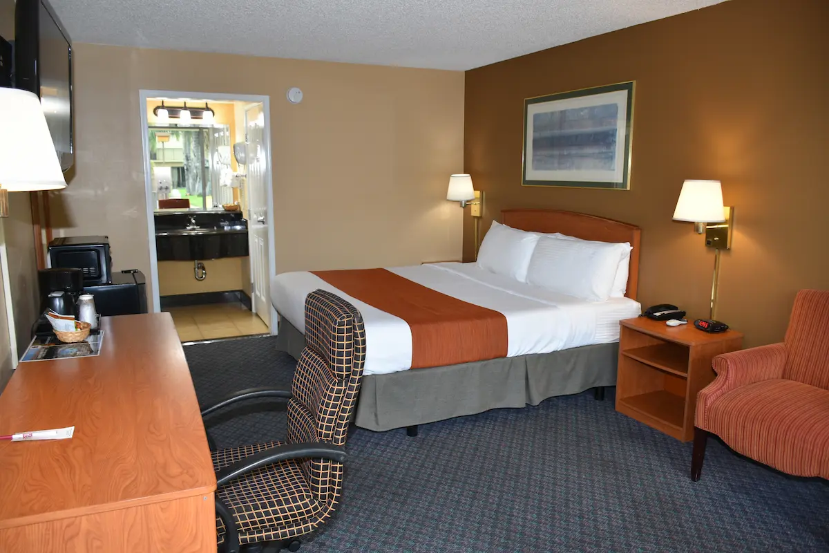 photo of room with king bed